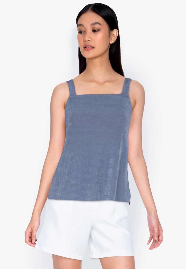 ZALORA BASICS Basic Back Bow Strap Top