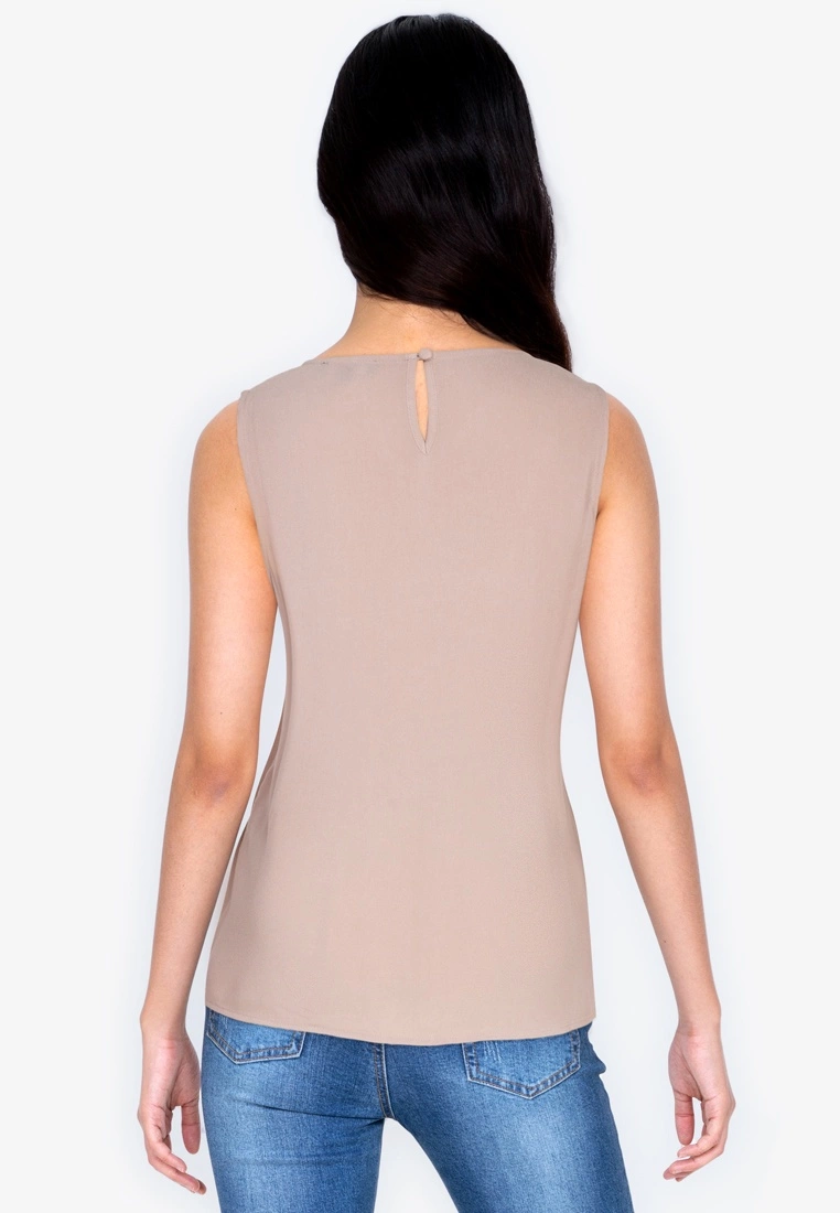 ZALORA BASICS Basic Asymmetric Frill Sleeveless Top - Billede 2