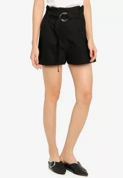 ZALORA BASICS D Ring Paperbag Shorts