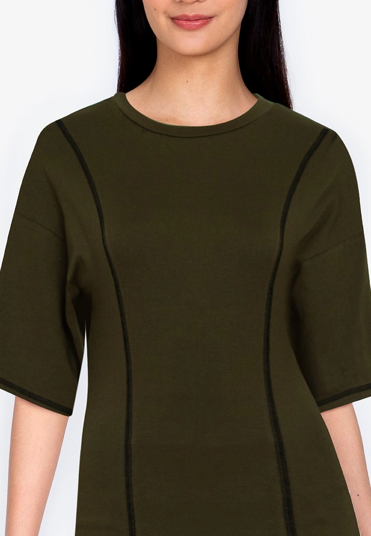 ZALORA BASICS Contrast Jersey Sheath Dress - Billede 3