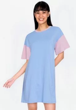 ZALORA BASICS Contrast Blocked T-shirt Dress