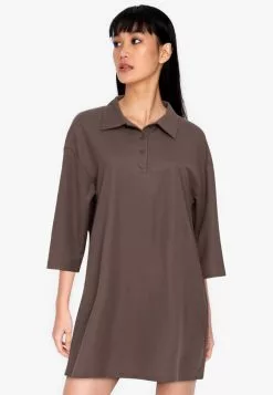 ZALORA BASICS Oversized Polo Dress