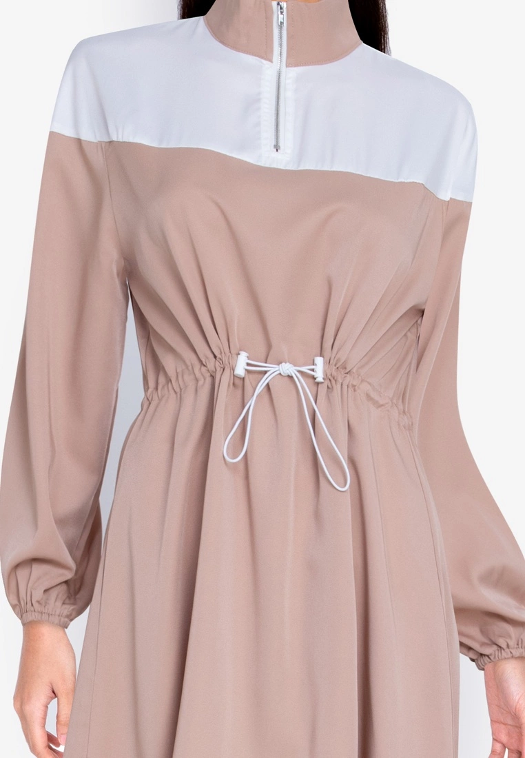 ZALORA BASICS Blocked Drawstring Dress - Billede 3