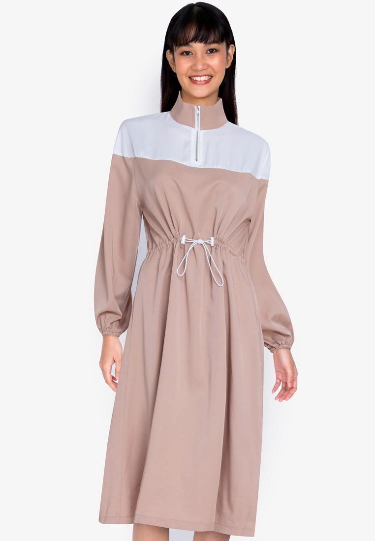 ZALORA BASICS Blocked Drawstring Dress - Billede 4