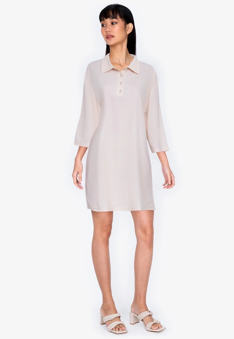 ZALORA BASICS Oversized Polo Dress - Billede 4