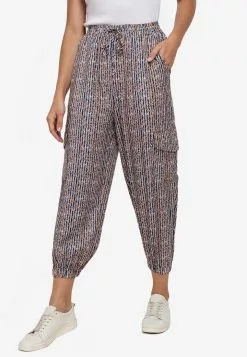 ZALORA BASICS Striped Cargo Pants
