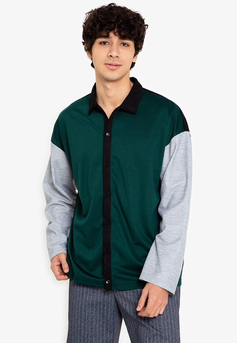 ZALORA BASICS Colourblock Polo Shirt