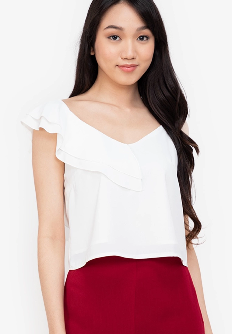 ZALORA BASICS Ruffle Detail Cami Top - Billede 3