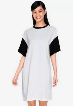 ZALORA BASICS Contrast Blocked T-shirt Dress