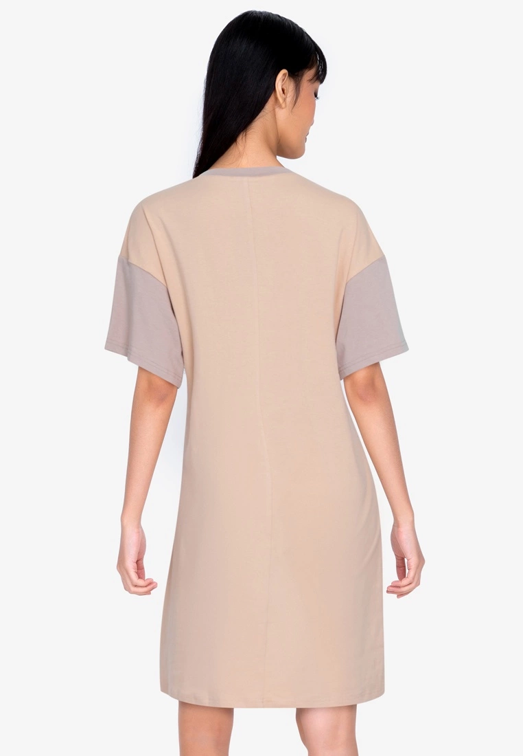 ZALORA BASICS Contrast Blocked T-shirt Dress - Billede 2