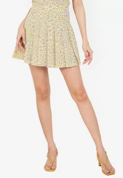 ZALORA BASICS Pleated Mini Skirt
