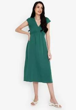 ZALORA BASICS Empire Cut Midi Dress