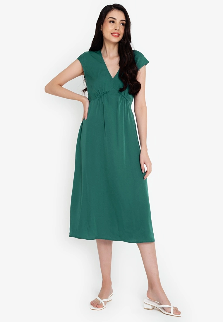 ZALORA BASICS Empire Cut Midi Dress