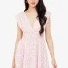 ZALORA BASICS Shirred Waist Tiered Dress
