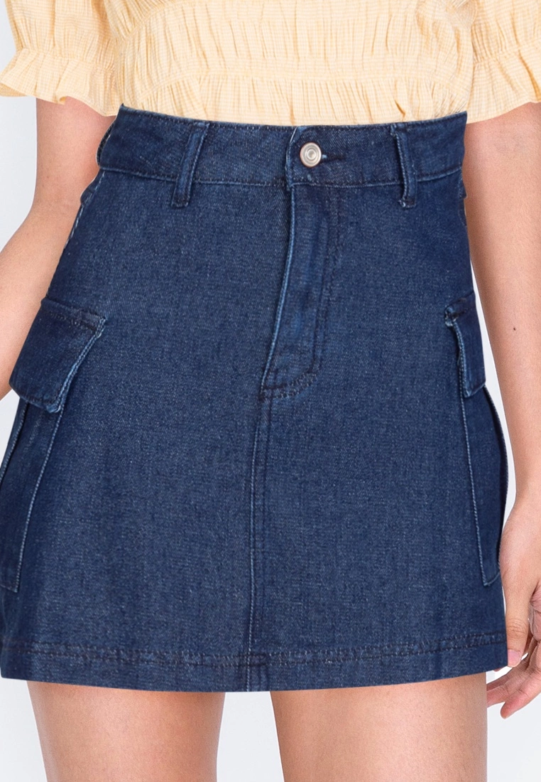 ZALORA BASICS Utility Pocket Denim Skirt - Billede 3
