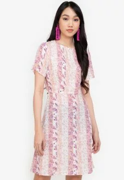 ZALORA BASICS Open Back Mini Dress