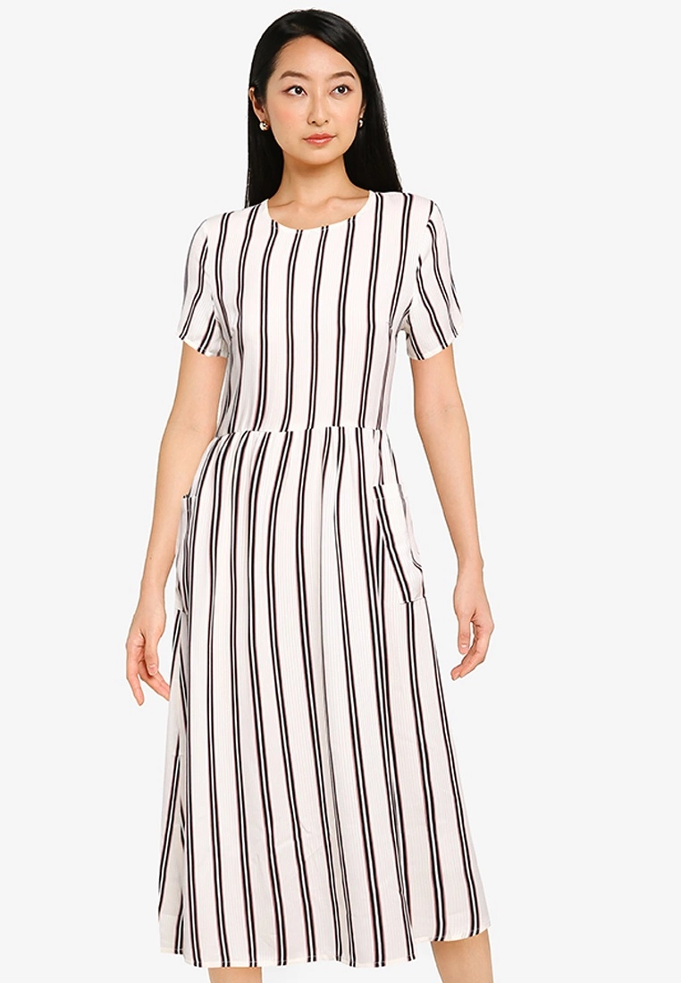 ZALORA BASICS Oversized Pocket Dress