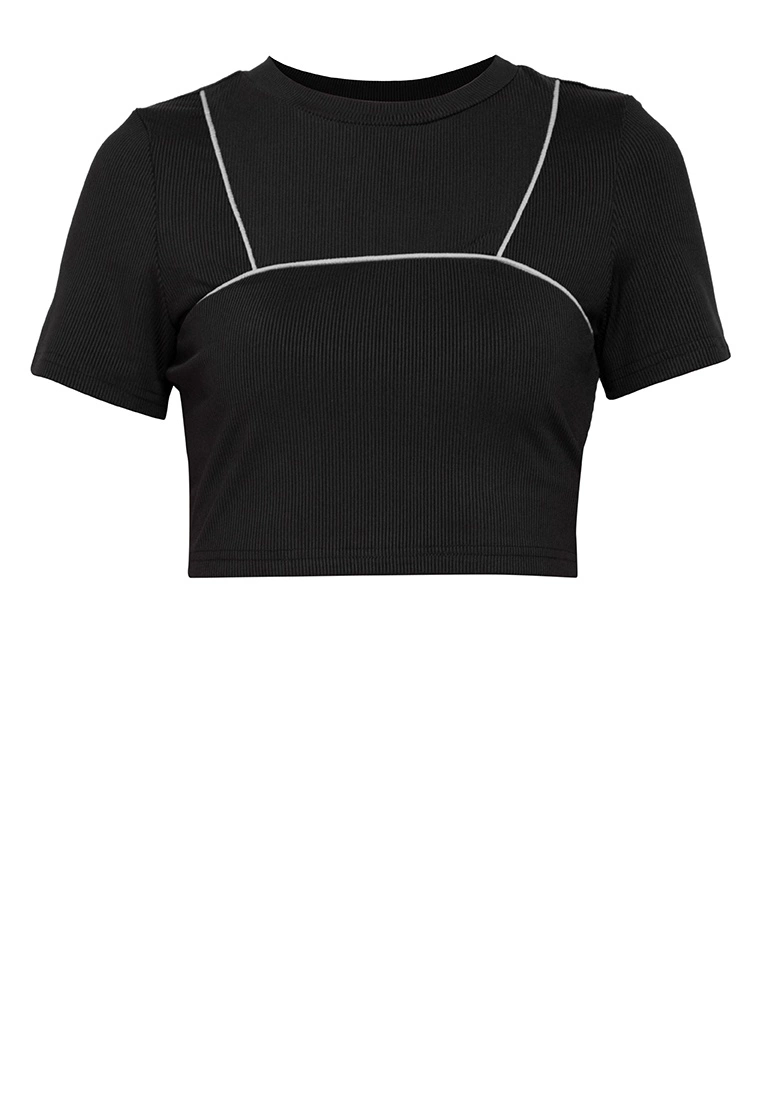 ZALORA BASICS Reflective Piping Cropped Top - Billede 5