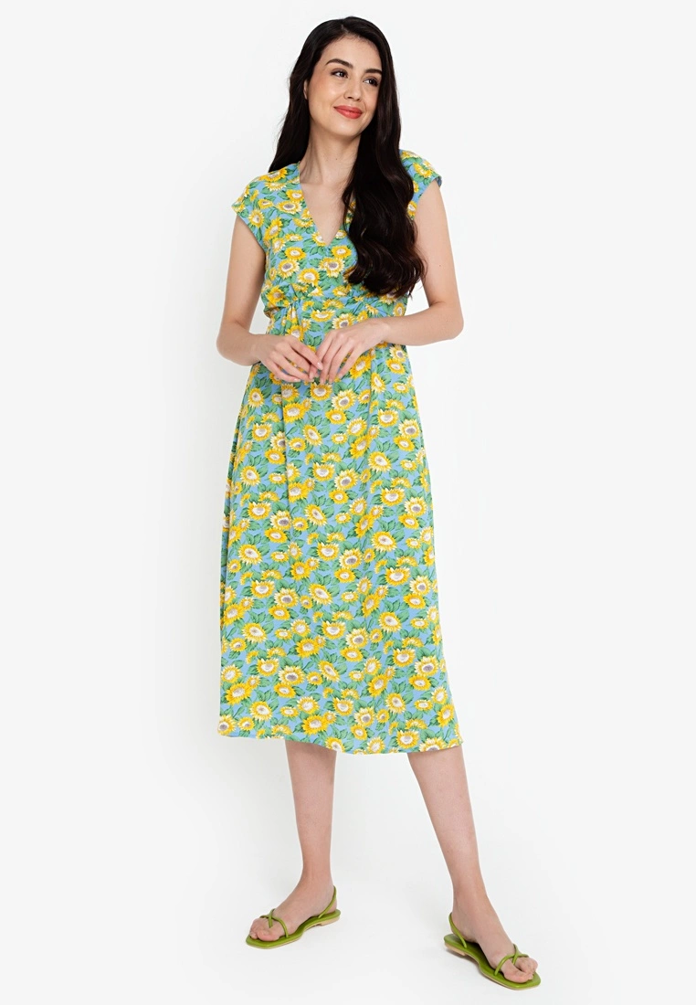 ZALORA BASICS Empire Cut Midi Dress