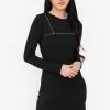 ZALORA BASICS Reflective Piping Bodycon Dress