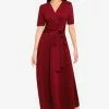 ZALORA BASICS Cross Tie Front Midi Dress
