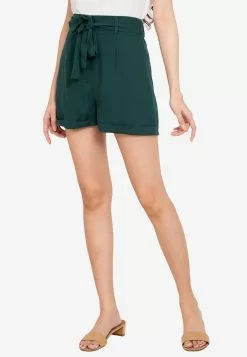 ZALORA BASICS 100% Recycled Polyester Self Tie Shorts