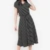 ZALORA BASICS Basic Drawstring Waist Midi Dress