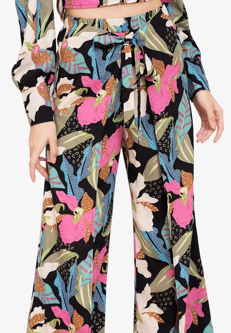 ZALORA BASICS 100% Recycled Polyester Wrap Pants - Billede 3