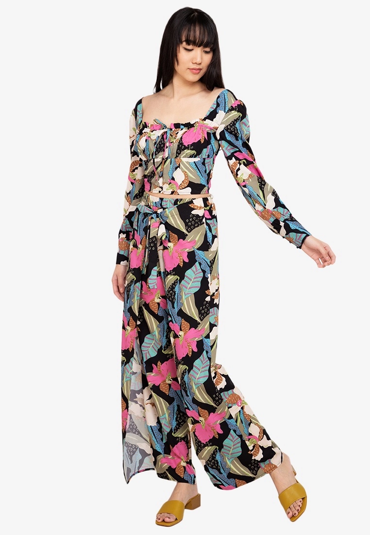 ZALORA BASICS 100% Recycled Polyester Wrap Pants - Billede 4