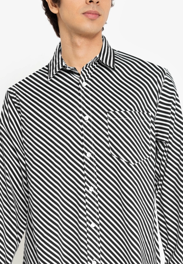ZALORA BASICS Parallel Striped Shirt - Billede 3