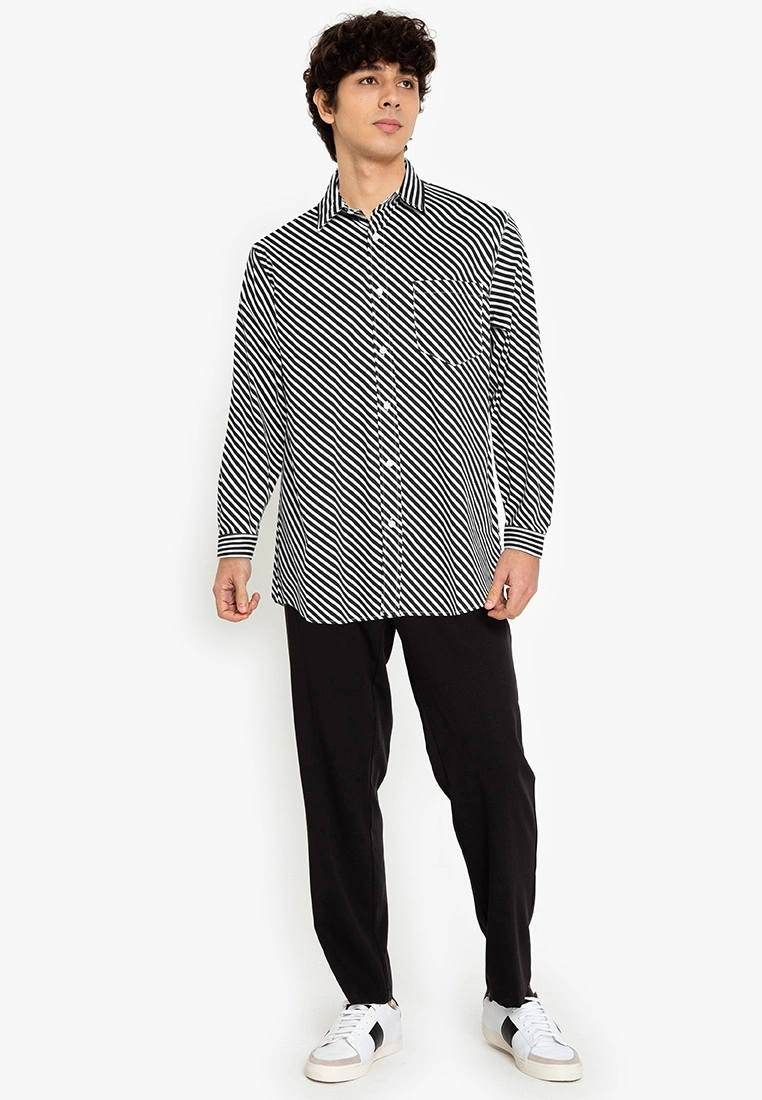 ZALORA BASICS Parallel Striped Shirt - Billede 4