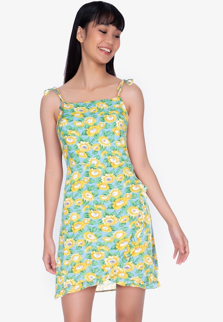 ZALORA BASICS Tie Straps Cami Dress