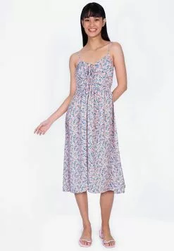 ZALORA BASICS Ruching Detail Midi Dress