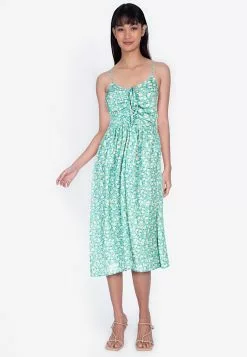 ZALORA BASICS Ruching Detail Midi Dress