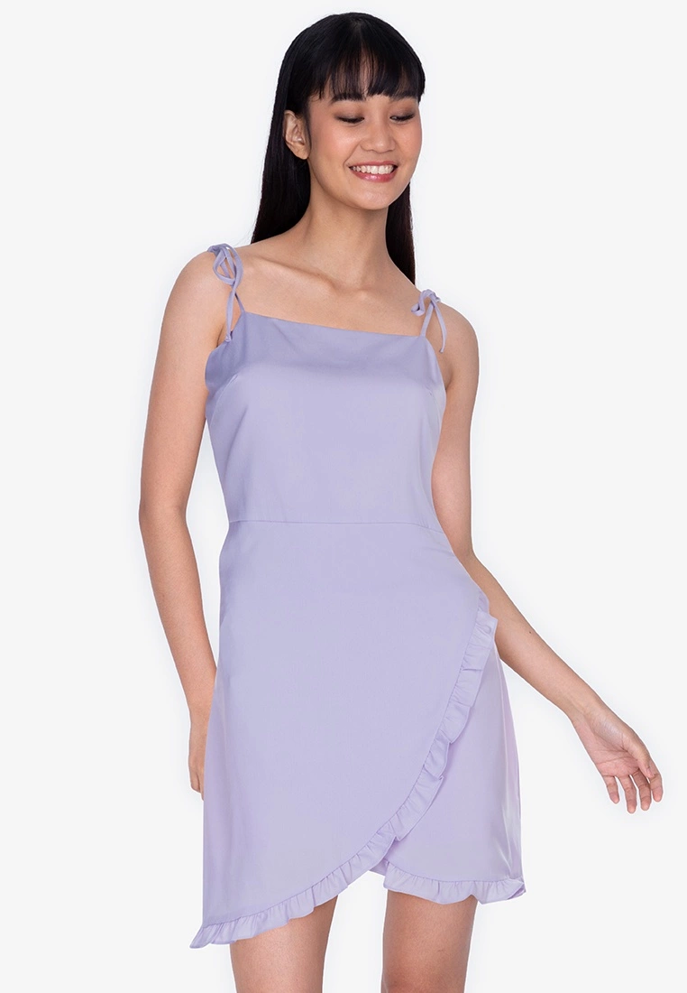 ZALORA BASICS Tie Straps Cami Dress