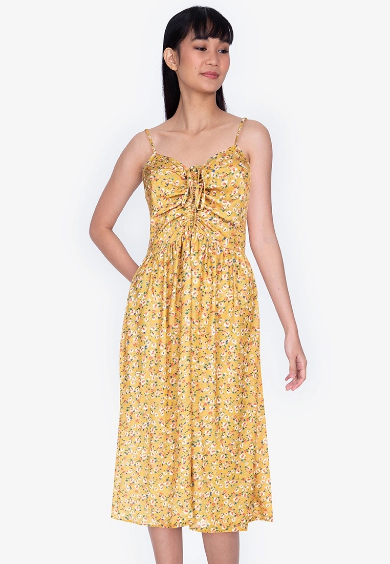 ZALORA BASICS Ruching Detail Midi Dress - Billede 4