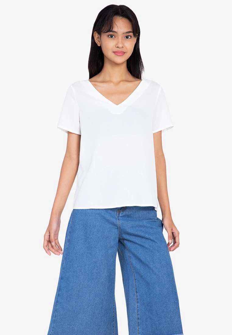 ZALORA BASICS T Back Short Sleeve Top - Billede 5
