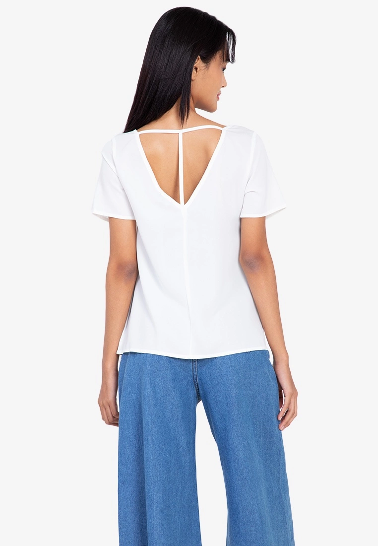 ZALORA BASICS T Back Short Sleeve Top - Billede 6