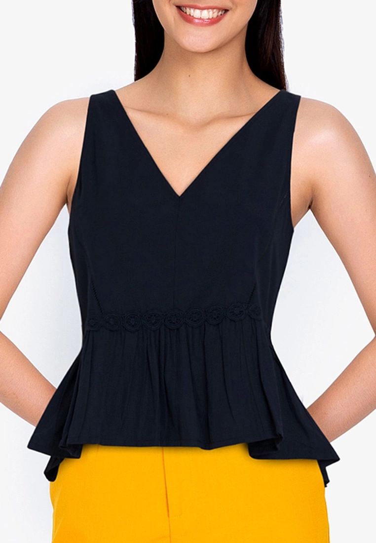ZALORA BASICS Peplum Top