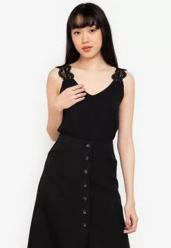 ZALORA BASICS Lace Strap Top