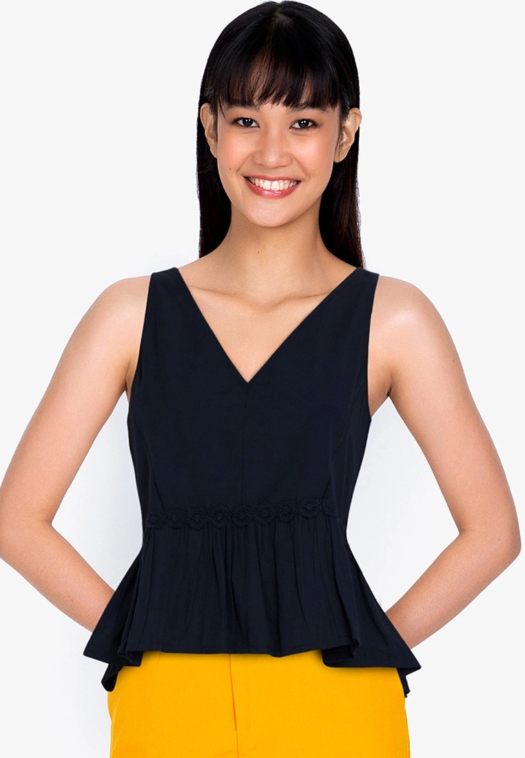 ZALORA BASICS Peplum Top - Billede 5