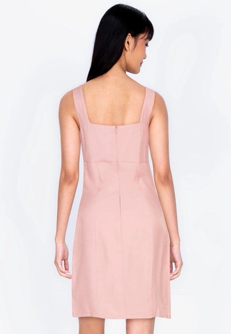 ZALORA BASICS Fitted Square Neck Mini Dress - Billede 2