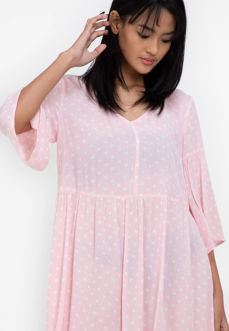 ZALORA BASICS Flare Sleeve Babydoll Dress - Billede 3