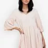 ZALORA BASICS Flare Sleeve Babydoll Dress