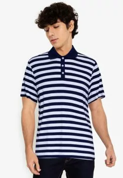 ZALORA BASICS Big Strap Polo Shirt