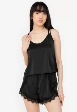 ZALORA BASICS Lounge Cross Double Strap Cami Top