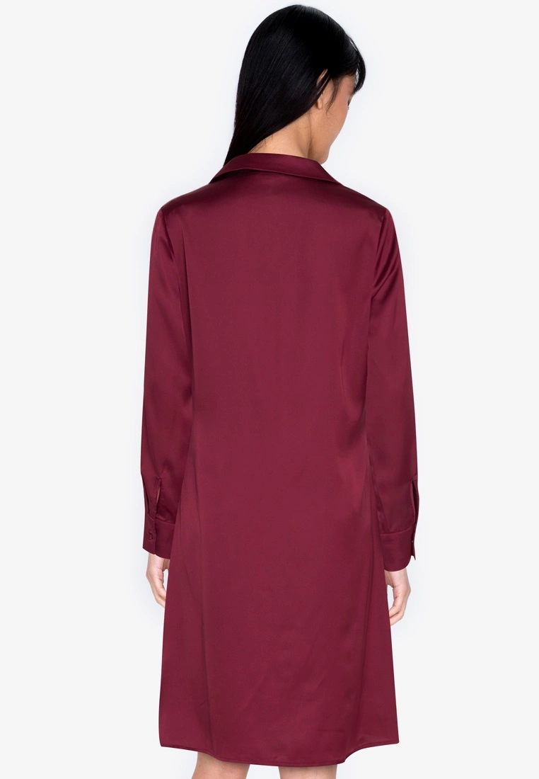 ZALORA BASICS Satin Shirt Dress - Billede 2