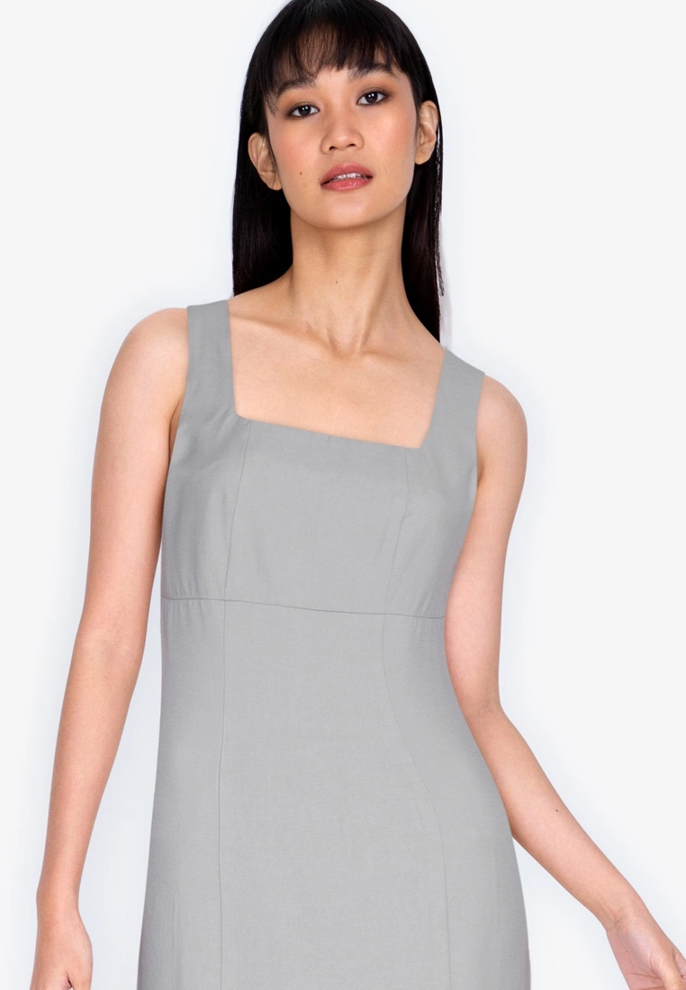ZALORA BASICS Fitted Square Neck Mini Dress - Billede 3