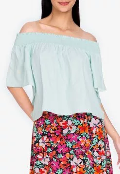 ZALORA BASICS Floral Embroidered Top