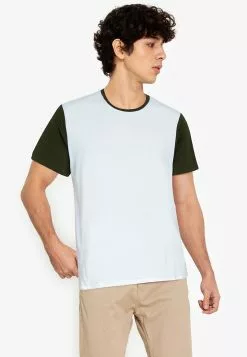 ZALORA BASICS Contrast Sleeve T-Shirt